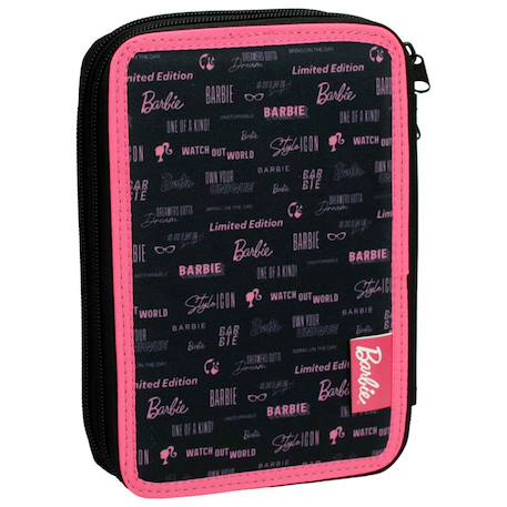 Trousse garnie barbie avec devant néoprène imprimé Blanc / rose / clair / blanc 2 - vertbaudet enfant 