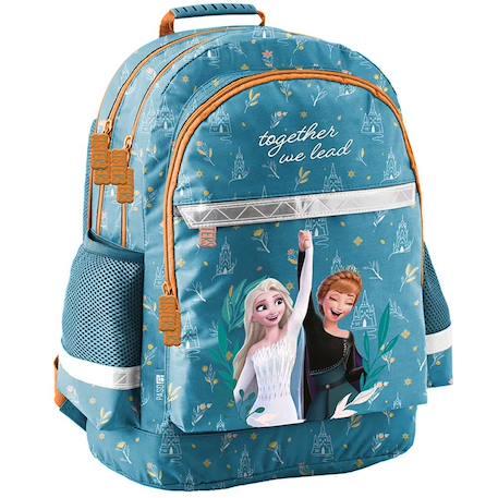 Sac à dos enfant imprimé frozen la reine des neiges Bleu / vert / clair / bleu 1 - vertbaudet enfant 