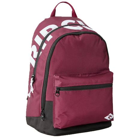 Sac à dos rip curl double dome pro 42 cm – 2 compartiments zippés Noir / bordeaux / bleu 1 - vertbaudet enfant 