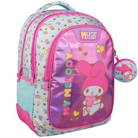 Sac à dos primaire hello kitty my melody 43 cm – 2 compartiments 25 l hello kitty Bleu 1 - vertbaudet enfant 