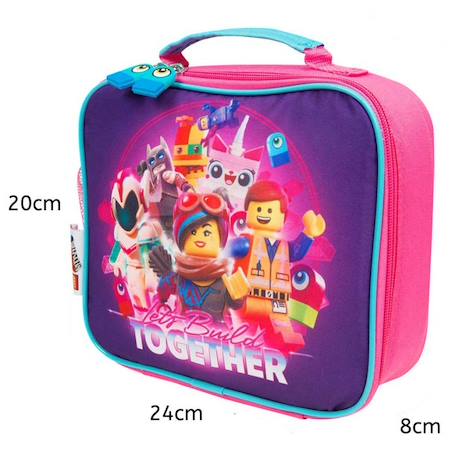 Sac goûter lego girl 24 cm - sac déjeuner Multicolore 2 - vertbaudet enfant 