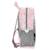 Sac à dos maternelle paso toile effet canvas motif cheval 3d Blanc / rose / clair / blanc 3 - vertbaudet enfant 