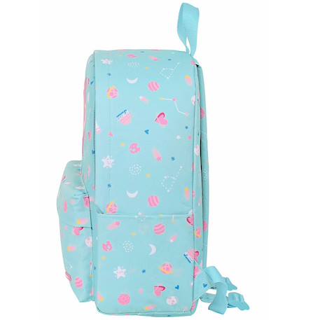 Sac à dos scolaire fille cmp motif espace polyester Bleu / vert / clair / bleu 2 - vertbaudet enfant 