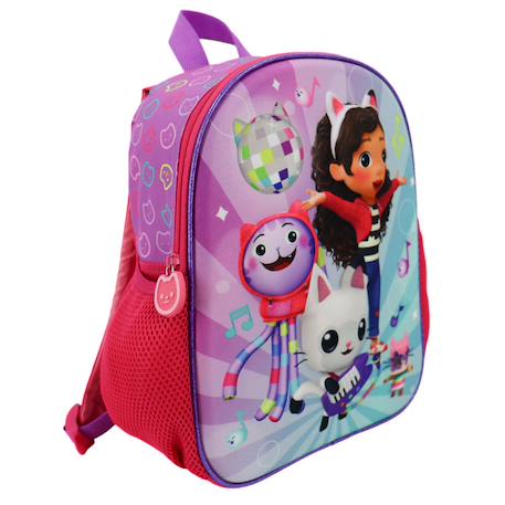 Sac à dos maternelle gabby et la maison magique avec ses personnages emblématiques 36 cm Bleu / rouge 2 - vertbaudet enfant 