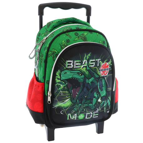 Trolley scolaire garçon bakugan à pvc laminé et poignée télescopique Bleu / vert / clair 1 - vertbaudet enfant 