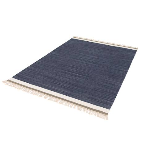 Tapis en laine et coton elegance Beige sable+Bleu naturel 8 - vertbaudet enfant 