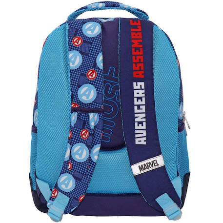 Sac à dos avengers captain america 3 compartiments zippés 32x18x43 must Blanc 2 - vertbaudet enfant 