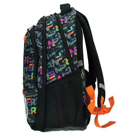 Sac à dos école nerf 46 cm – 2 compartiments zippés Noir 2 - vertbaudet enfant 