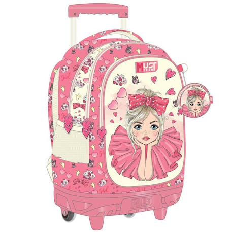 Fille-Accessoires-Cartable, trousse-Sac à dos fille chariot primaire must team pretty girl 3 compartiments 30 l