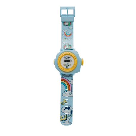 Montre digitale avec projection snoopy Bleu 1 - vertbaudet enfant 