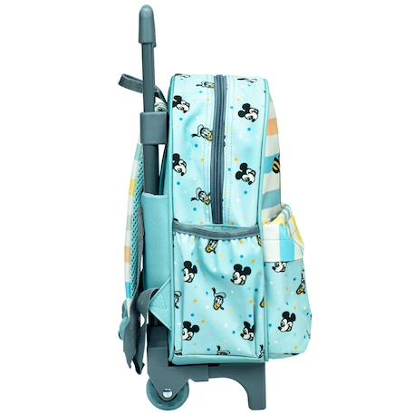 Sac à roulettes maternelle donald et mickey 30 cm - trolley scolaire enfant Bleu / jaune / blanc 3 - vertbaudet enfant 