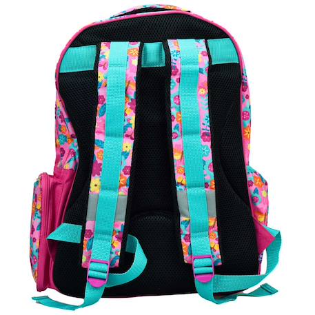 Sac à dos scolaire disney princess motif floral 43 cm Rose 2 - vertbaudet enfant 