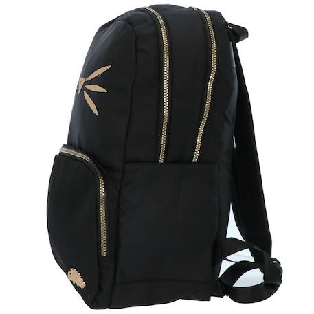 Sac à dos miss lemonade tissu synthétique motif chat Noir / doré 3 - vertbaudet enfant 