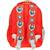 Sac à dos maternelle pat patrouille imprimé marshall en tissu synthétique Blanc / rouge / bleu 2 - vertbaudet enfant 