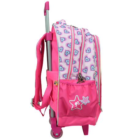 Sac à dos à roulettes fille 46 cm - imprimé barbie - licence officielle Multicolore 3 - vertbaudet enfant 