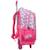 Sac à dos à roulettes fille 46 cm - imprimé barbie - licence officielle Multicolore 3 - vertbaudet enfant 