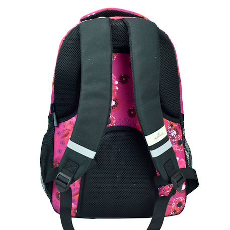 Sac à dos scolaire hallmark motif zèbre 48 cm Noir / rose / bleu 3 - vertbaudet enfant 