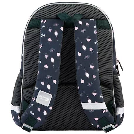 Sac à dos scolaire danseuse ballerine avec 2 compartiments 38 cm Noir / rose 2 - vertbaudet enfant 
