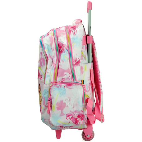 Sac à dos à roulettes fille - licence barbie - haut de gamme Multicolore 4 - vertbaudet enfant 