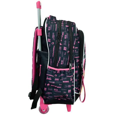Sac à dos à roulettes fille - motif barbie shine bright - haut de gamme Multicolore 2 - vertbaudet enfant 