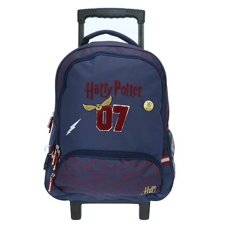 Cartable trolley quidditch harry potter - 2 compartiments 45 cm Bleu / bordeaux 2 - vertbaudet enfant 