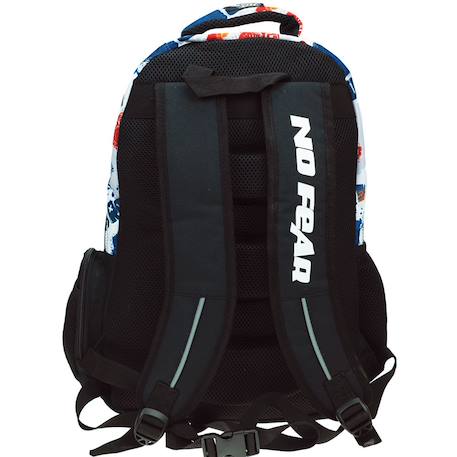 Sac à dos scolaire monster truck imprimé no fear 45 cm Blanc / noir / bleu 3 - vertbaudet enfant 