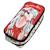 Trousse rembourrée double compartiment licorne love 23 cm Blanc / rouge / noir 1 - vertbaudet enfant 