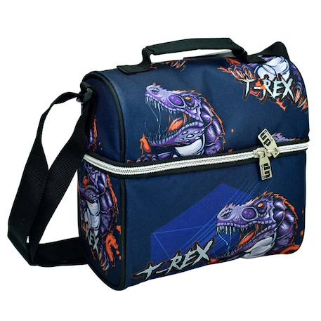 Garçon-Accessoires-Cartable, trousse-Sac gouter dinosaure t-rex 21 cm - sac déjeuner