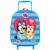 Sac à roulettes bluey avec poignée télescopique pour lécole maternelle 32 cm Bleu / rose / blanc 1 - vertbaudet enfant 