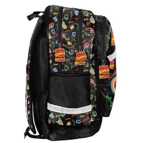 Sac à dos enfant garçon avengers en tissu synthétique imprimé marvel Noir / multicolore 3 - vertbaudet enfant 