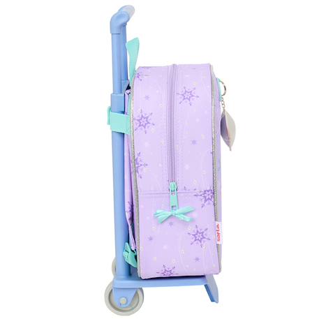 Sac à roulettes polyester imprimé disney frozen Bleu / violet 3 - vertbaudet enfant 