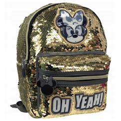 Sac à dos maternelle fille à sequins minnie disney "oh yeah !" 27 cm  - vertbaudet enfant