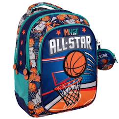 Sac à dos de primaire all star basketball 43x32x18 cm – 25 l must  - vertbaudet enfant