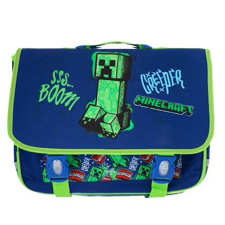 Cartable minecraft creeper boom 41 cm haut de gamme Multicolore 2 - vertbaudet enfant 