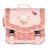 Cartable fille 38 cm dream and flowers - 2 compartiments à fermeture éclair Rose+Rose pastel 4 - vertbaudet enfant 
