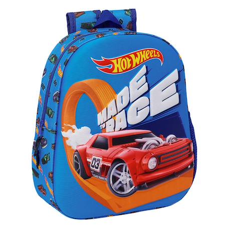 Sac à dos 3d hot wheels pour maternelle 33x27x10 cm Orange 1 - vertbaudet enfant 