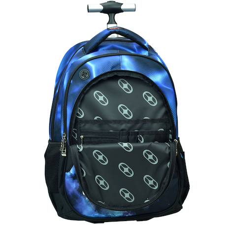 Sac à dos à roulettes no fear loup flash 48 cm - trolley scolaire Bleu / noir 2 - vertbaudet enfant 