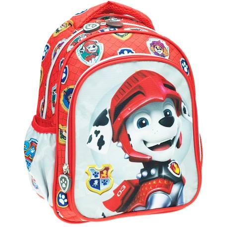 Sac à dos maternelle garçon pat patrouille imprimé marshall en tissu synthétique Blanc / rouge / bleu 1 - vertbaudet enfant 