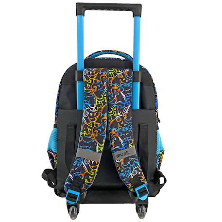 Sac à dos à roulettes gaming cmp 45 cm – 3 compartiments zippés Noir / jaune 2 - vertbaudet enfant 