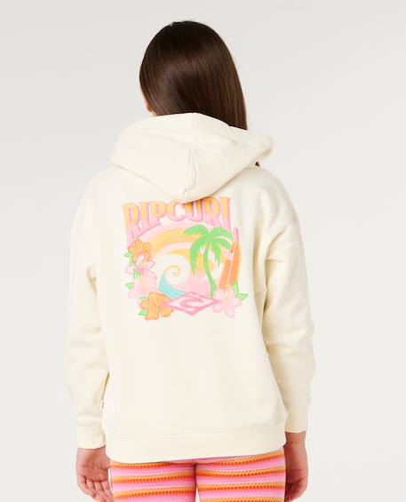 Sweat à capuche tropical dawn fille Bone 3 - vertbaudet enfant 