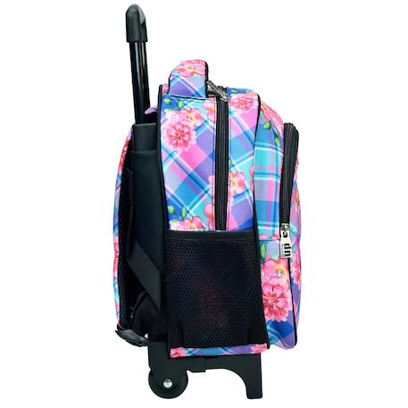 Sac à dos à roulettes fille - chien love - trolley maternelle compact Multicolore 4 - vertbaudet enfant 