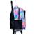 Sac à dos à roulettes fille - chien love - trolley maternelle compact Multicolore 4 - vertbaudet enfant 