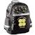 Sac à dos scolaire smiley world good mood 2 compartiments 41 cm Noir / jaune / gris 1 - vertbaudet enfant 