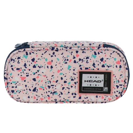 Trousse rectangulaire head box 22 cm - 2 cpt (modèle 2) Multicolore+Rose pastel 4 - vertbaudet enfant 