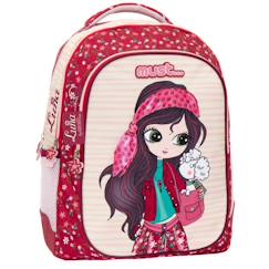 Sac à dos scolaire luna imprimé textile haut de gamme 43 cm  - vertbaudet enfant