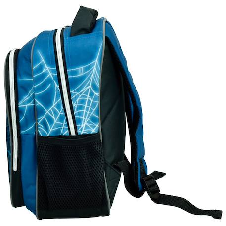 Sac à dos maternelle spiderman motif neon web 30 cm Bleu / noir 4 - vertbaudet enfant 