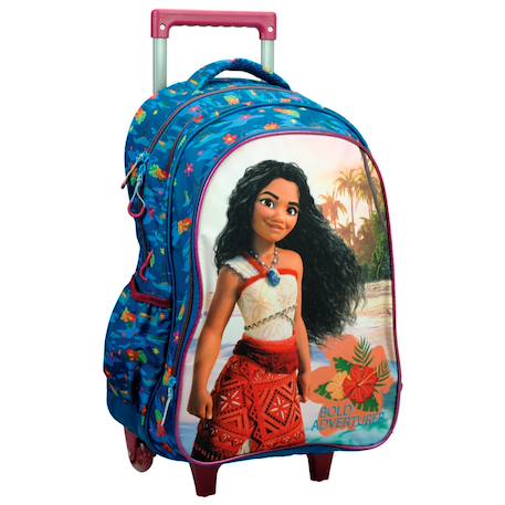 Fille-Sac à dos à roulettes fille - vaiana wave - disney haut de gamme