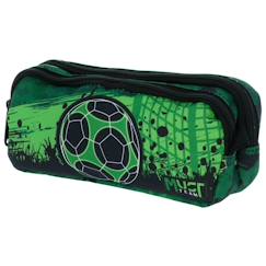 Trousse garçon rectangulaire rembourrée polyester double compartiment must  - vertbaudet enfant