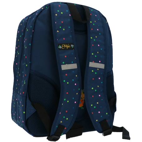 Sac à dos fille 2 compartiments ettavee be yourself 42 cm Bleu / multicolore 4 - vertbaudet enfant 