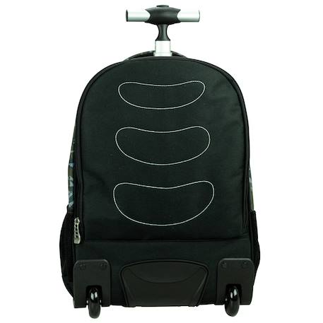Sac à dos trolley garçon no fear panthère noire 48 cm - 2 compartiments Noir / vert 4 - vertbaudet enfant 